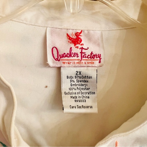 Quaker Factory Embroidered Fish Jacket - 2X - Picture 5 of 5
